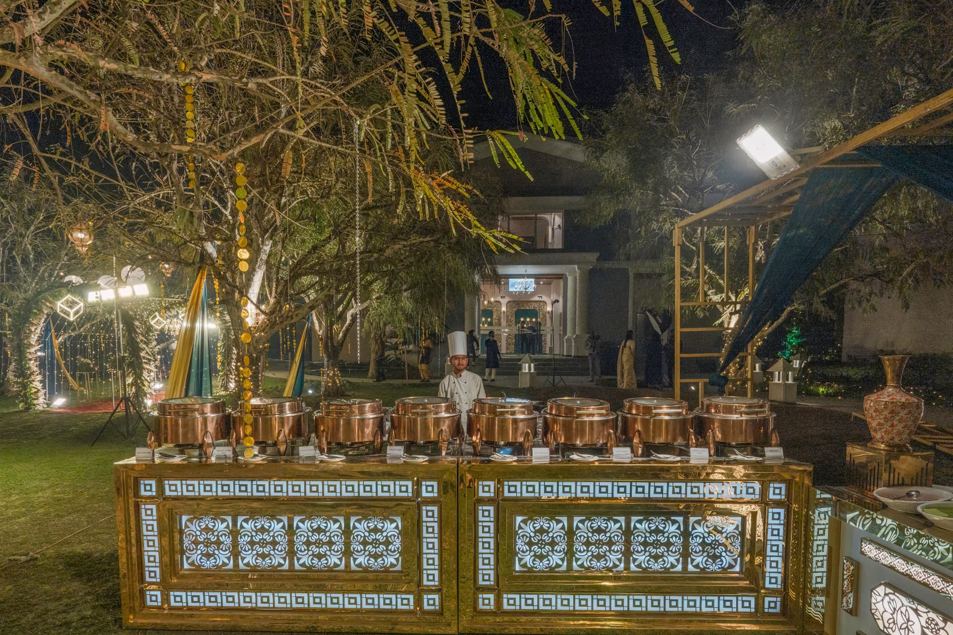 Line of Sight restaurant interior at Excel Hotels & Resorts, Corbett