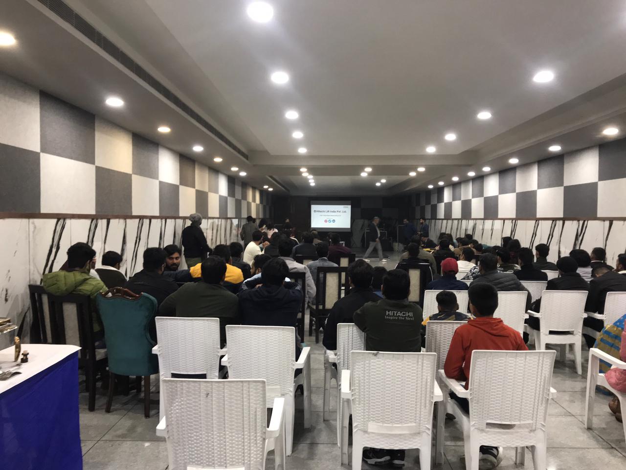 Business presentation in progress at Mango Bloom River Resort