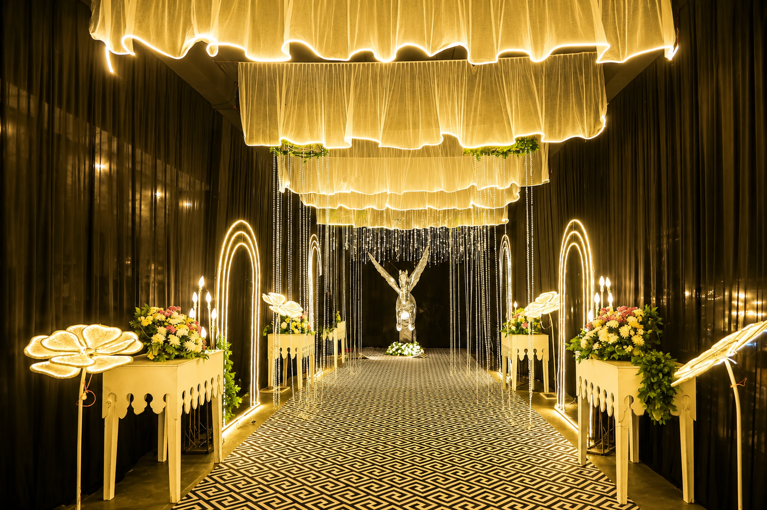 Amber Conference Hall indoor wedding reception venue at The Banyan Retreat Jim Corbett