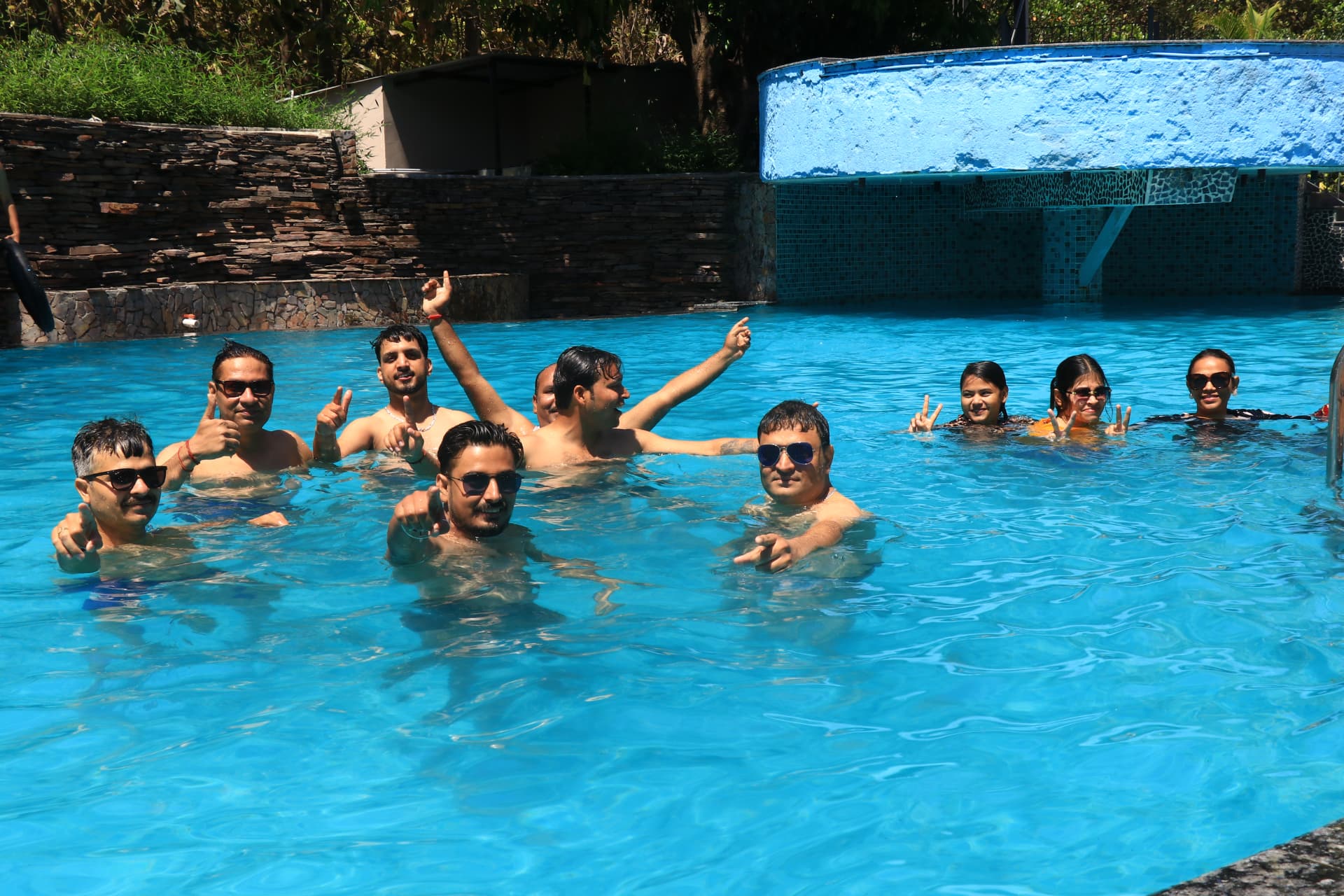 Guests and partners enjoying the resort pool during the Grand FAM Trip 2026