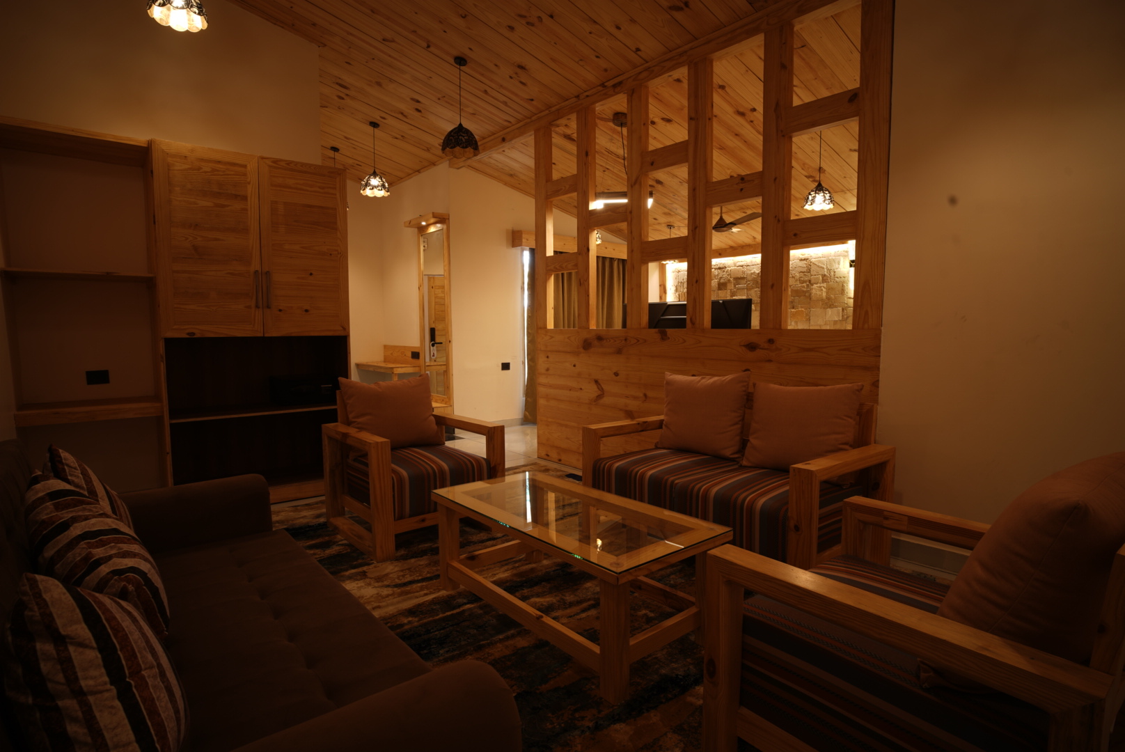 Balcony seating with forest outlook at Rudraksh Suites, The Banyan Retreat Corbett