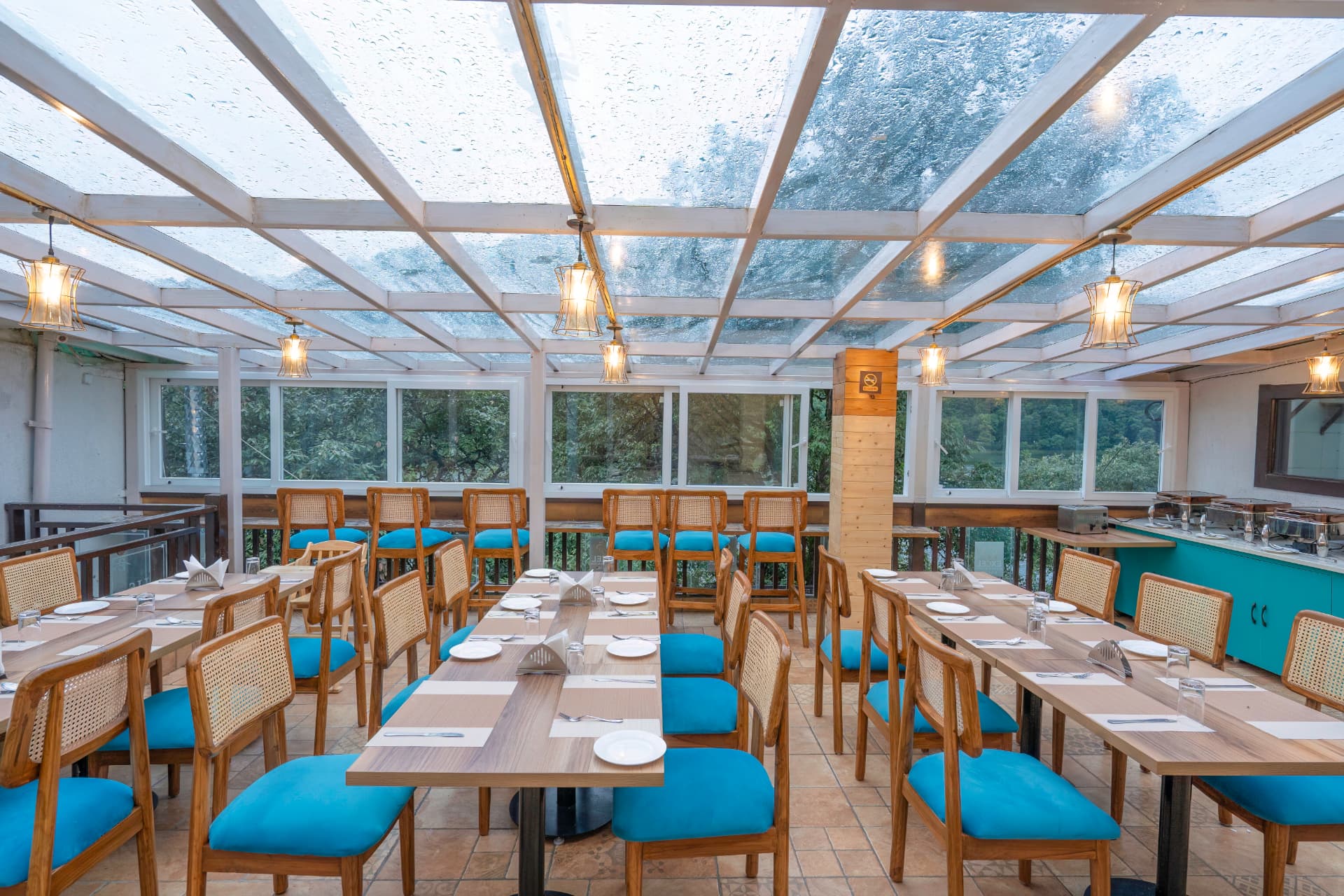 Restaurant dining space at Excel Hotels & Resorts Nainital