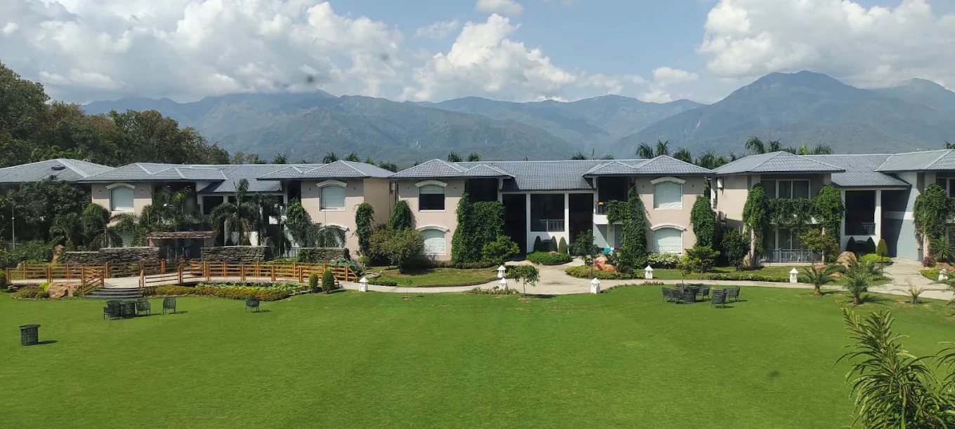 Resort lawns with mountain views across the Excel collection