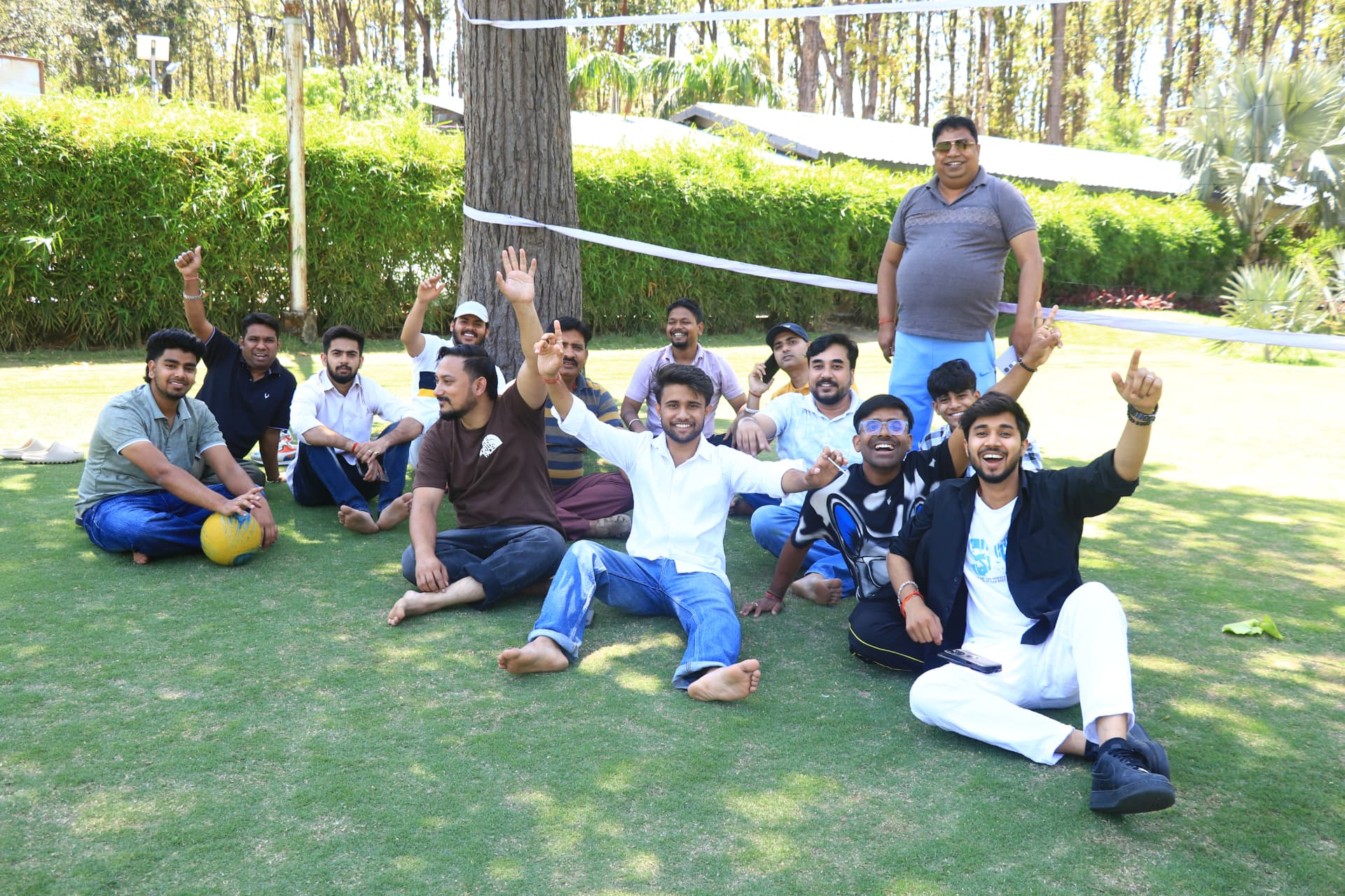 Group activities and networking on the lawn during the Grand FAM Trip 2026