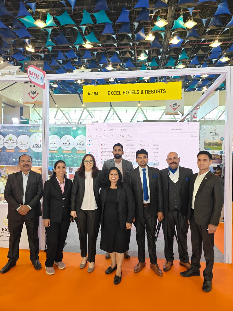 Excel Hotels & Resorts representatives at SATTE 2026