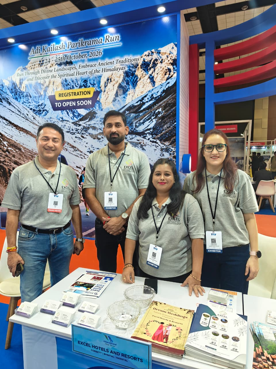 Excel Hotels & Resorts hospitality team at the OTM 2026 trade show stand
