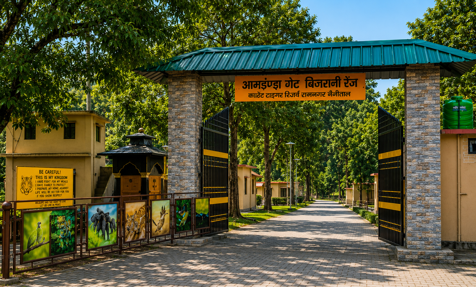 Bijrani Gate near La Perle River Resort, Jim Corbett