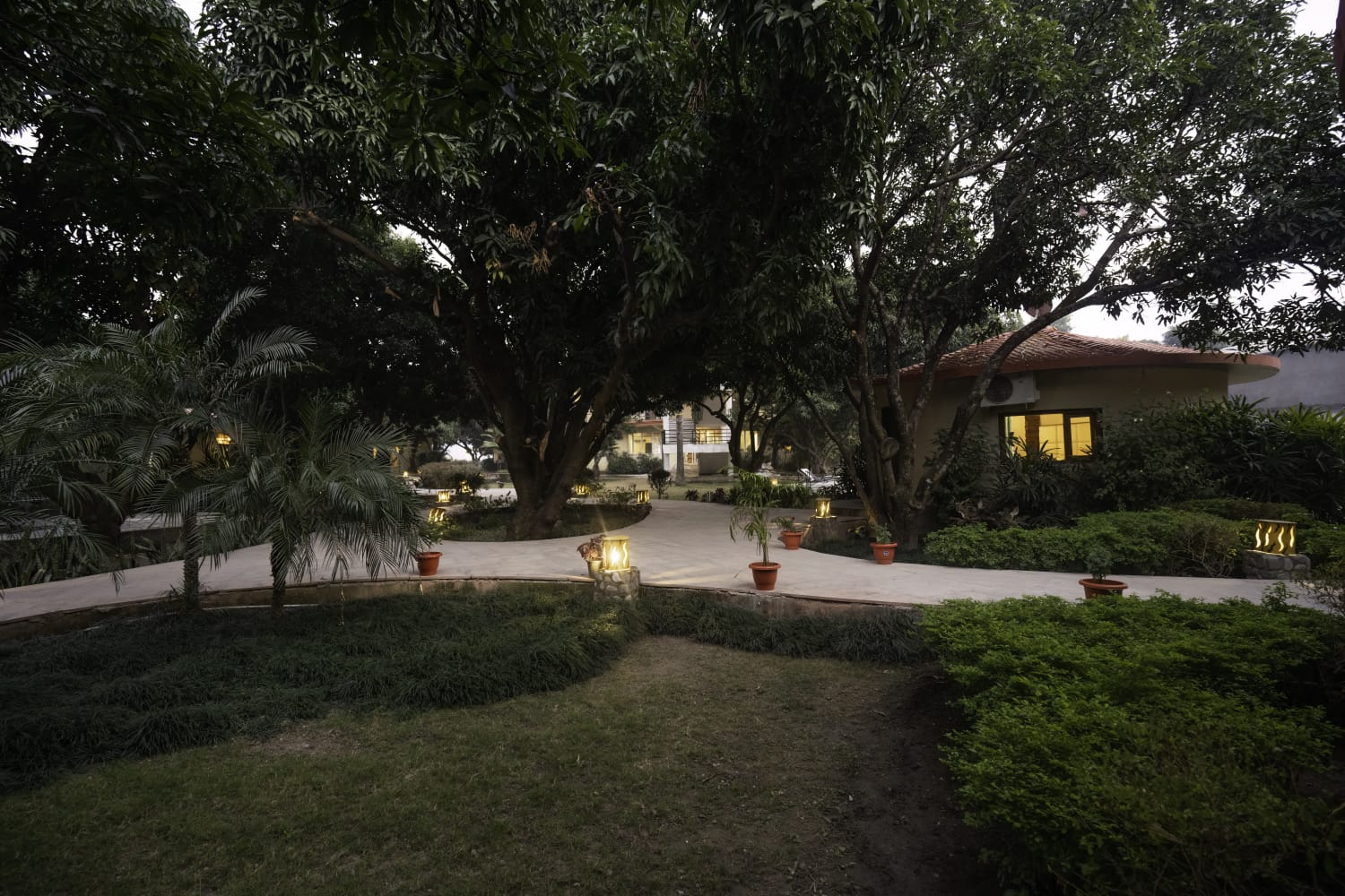 Mango Lawn tree-lined venue at La Perle River Resort