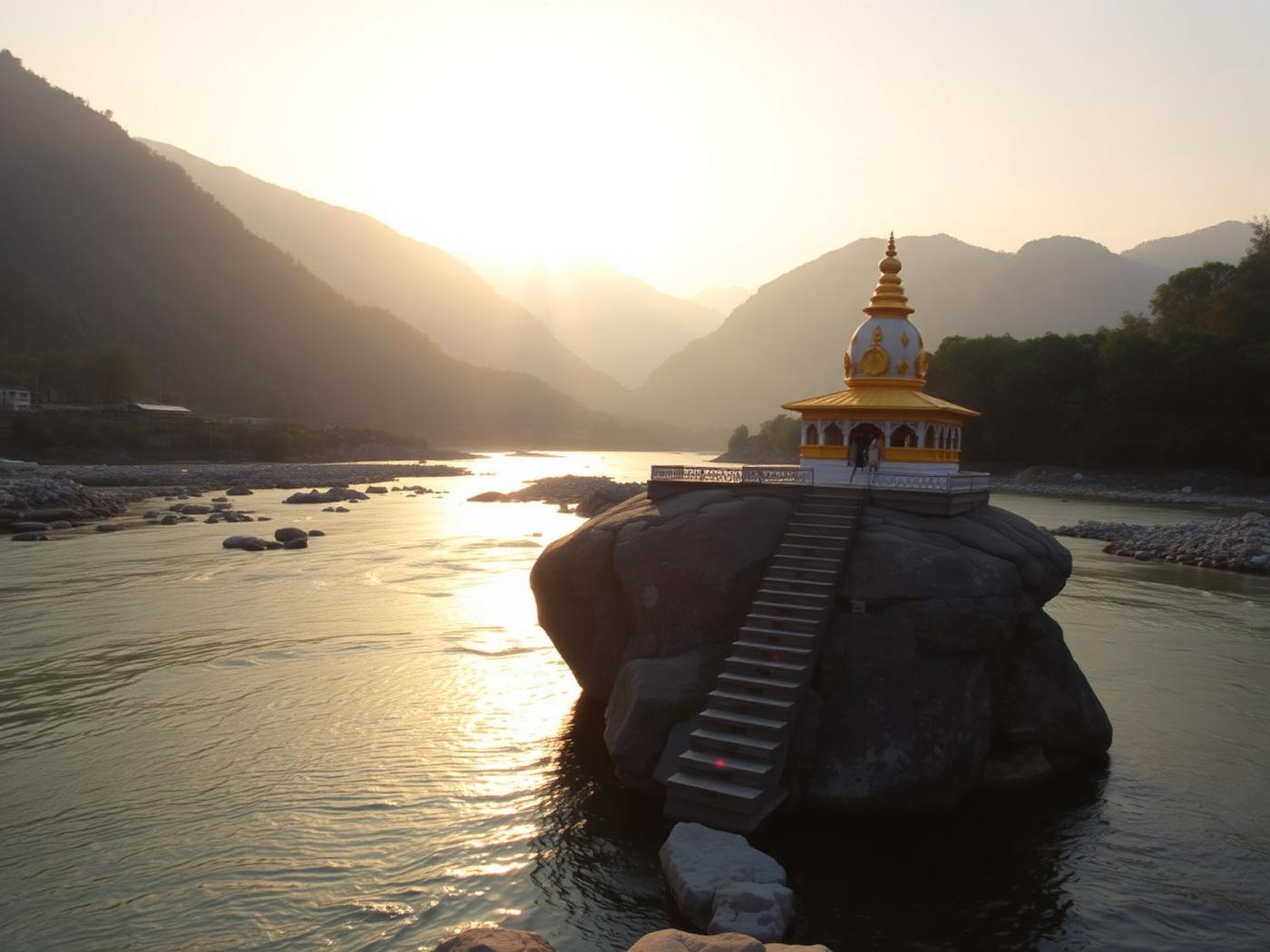 Garjiya Devi Temple near La Perle River Resort, Jim Corbett