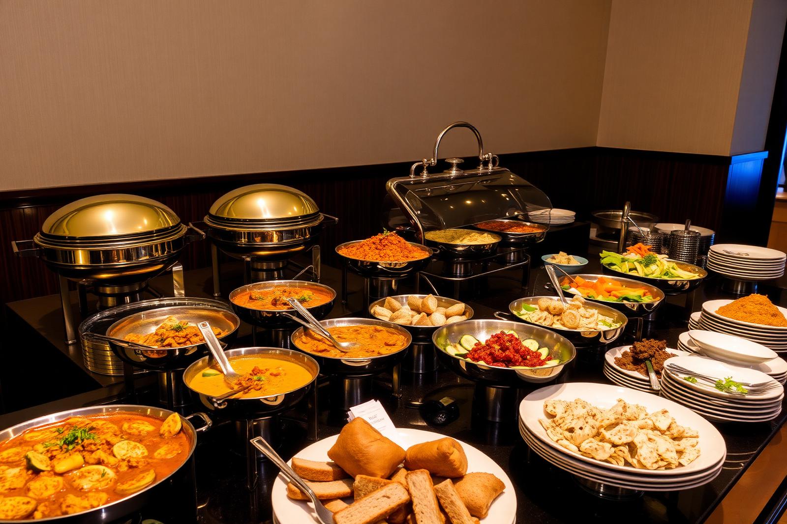 Buffet presentation at breakfast, The Banyan Retreat