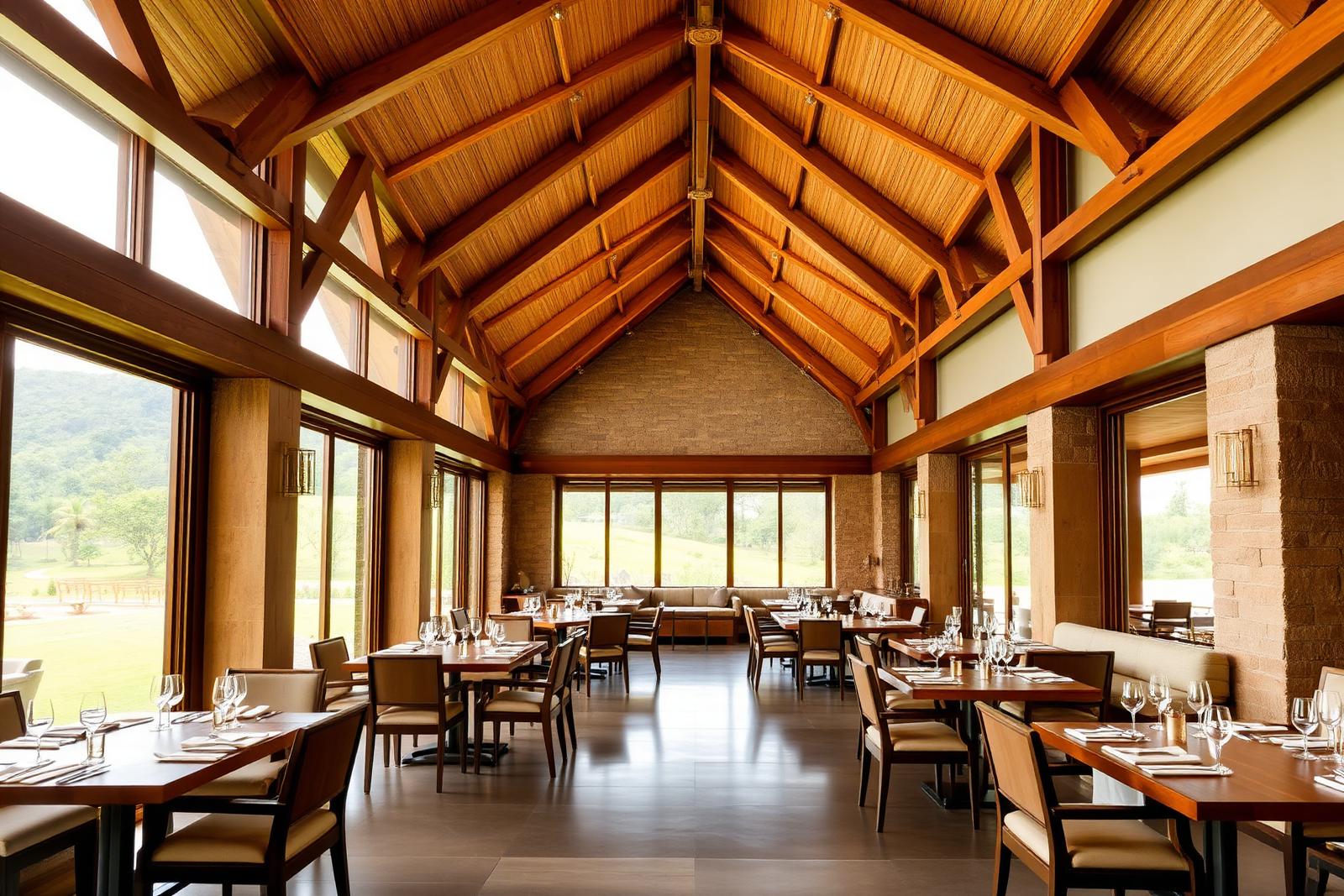 Multi-cuisine restaurant interior at The Banyan Retreat