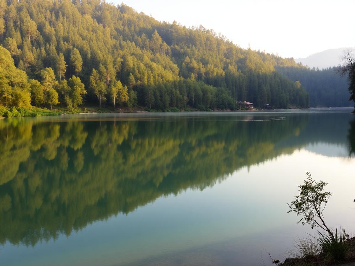 Sattal in the Kumaon hills of Uttarakhand