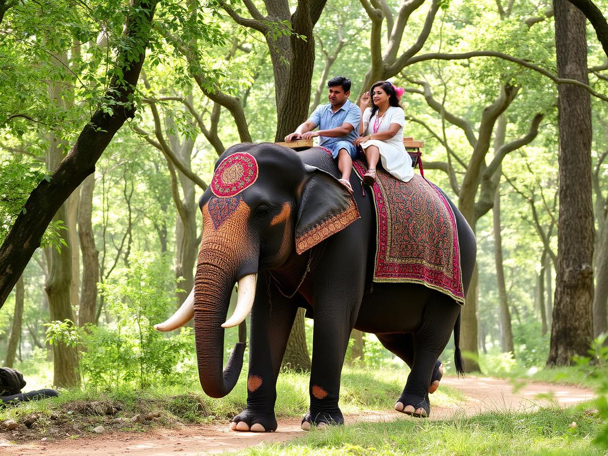 Elephant ride experience near Excel Hotels & Resorts, Corbett