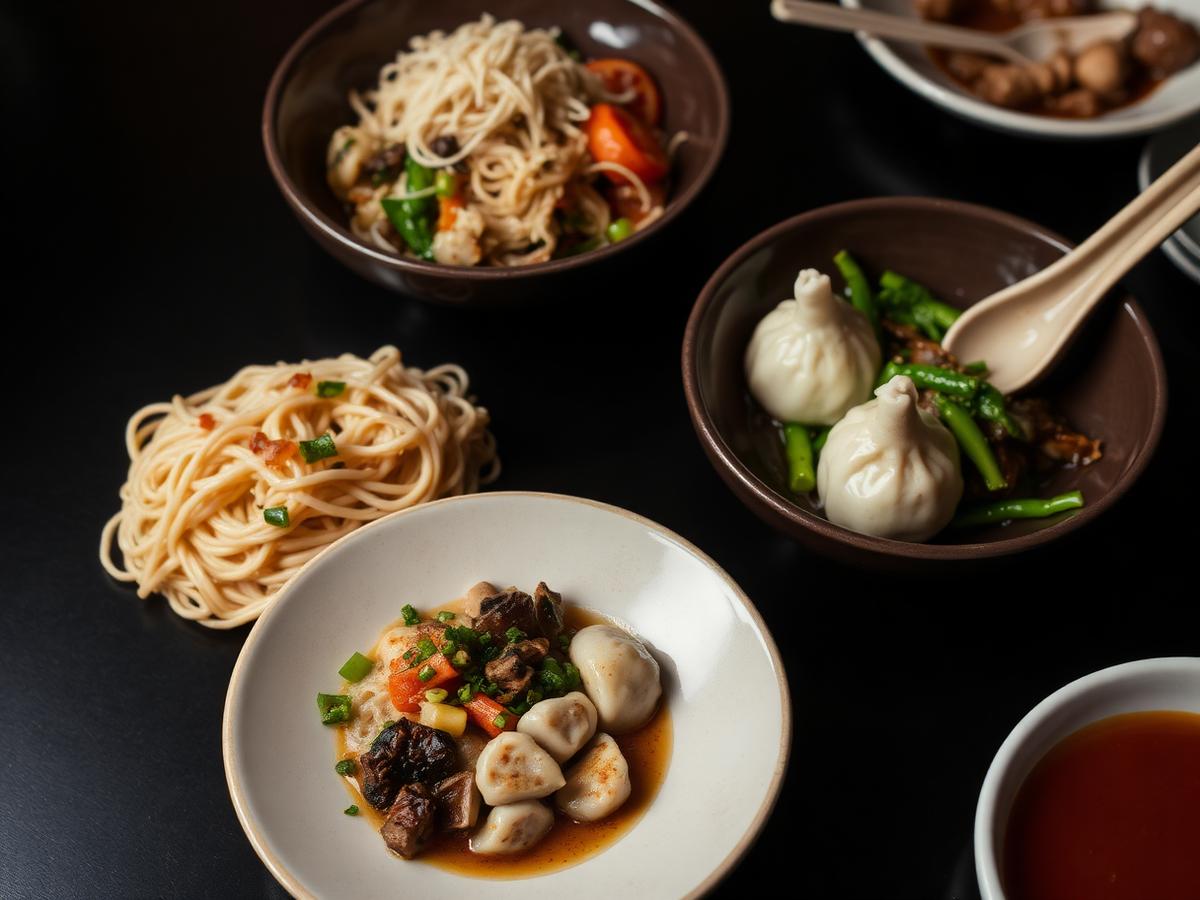 Chinese cuisine served at the restaurant in Jim Corbett — La Perle River Resort