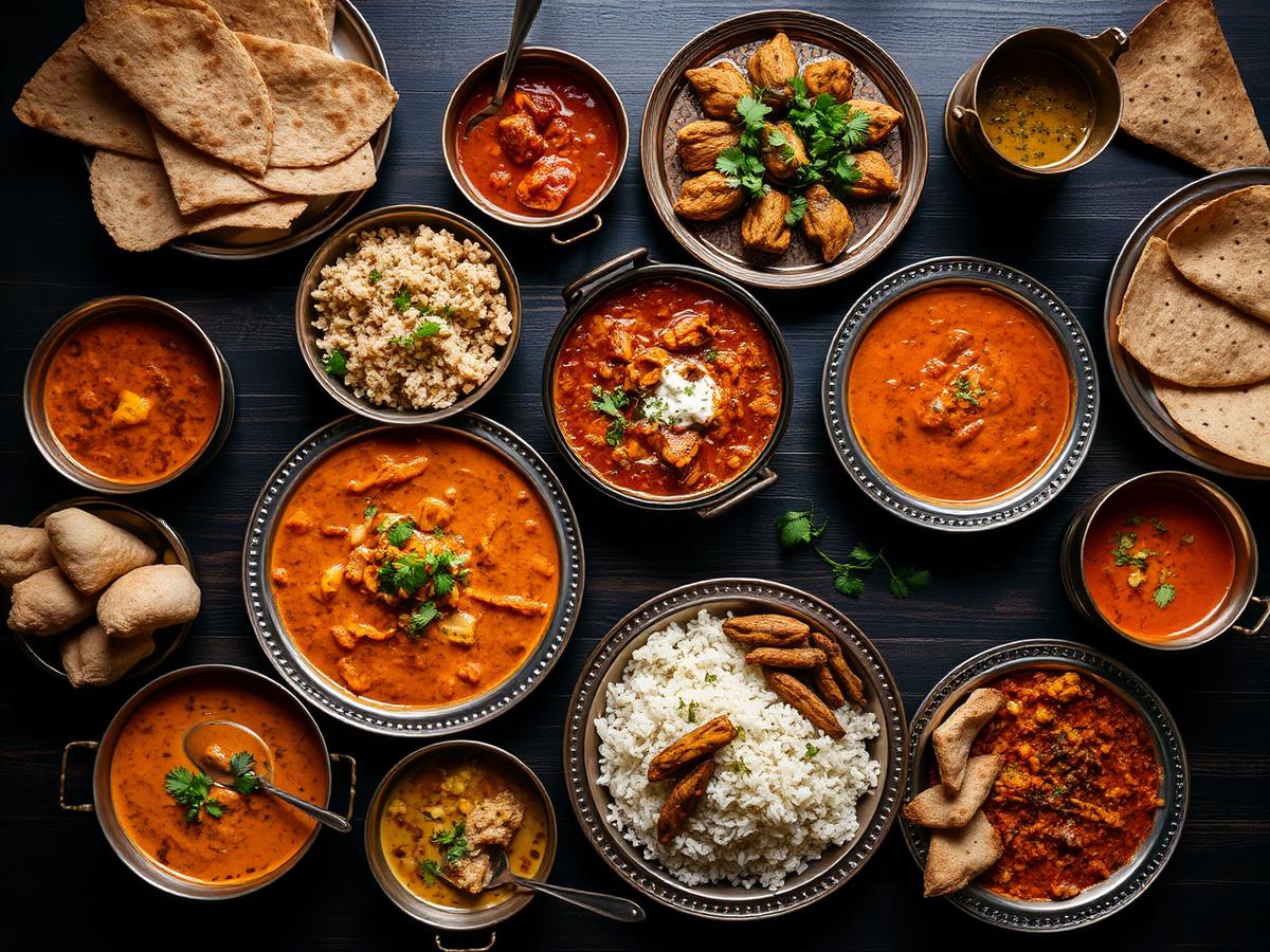 Indian cuisine served at the restaurant in Jim Corbett — La Perle River Resort