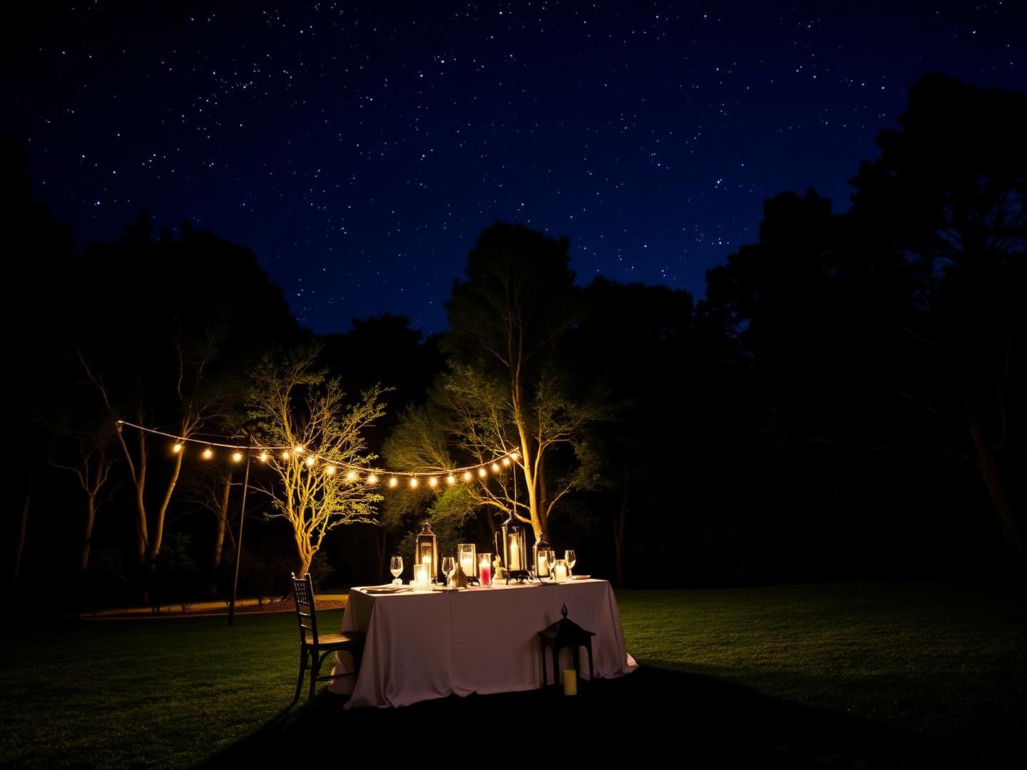 Dine Under the Stars open-air dining setup at La Perle River Resort, Jim Corbett
