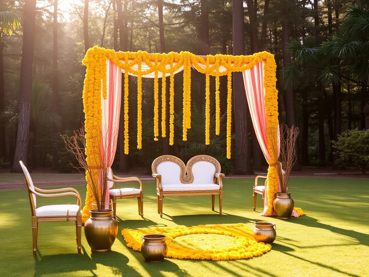 Oak Lawn intimate outdoor ceremony venue at La Perle River Resort