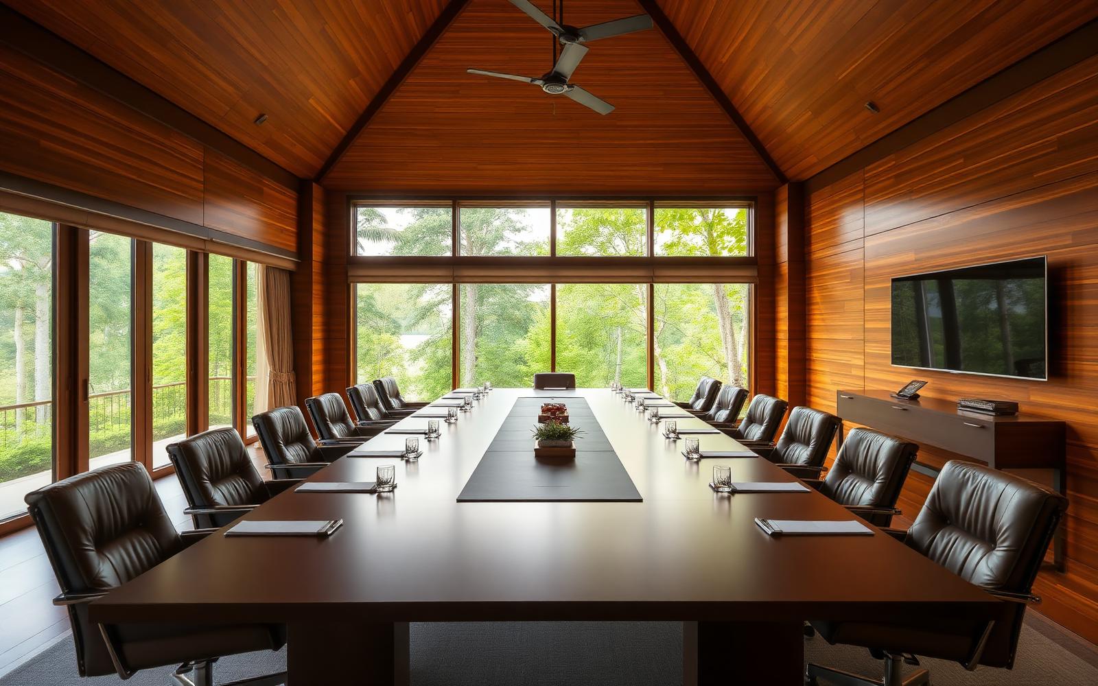 Conference Hall set up for a corporate meeting at Mango Bloom River Resort