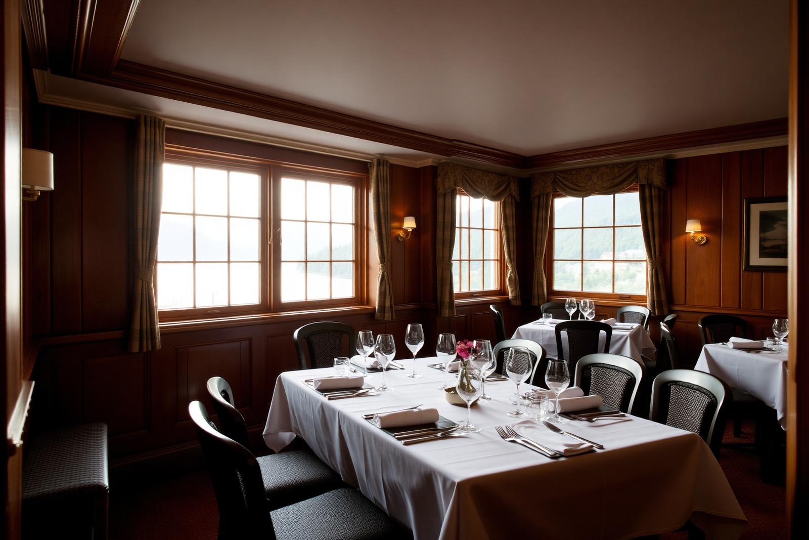 Restaurant dining space at Excel Hotels & Resorts Nainital