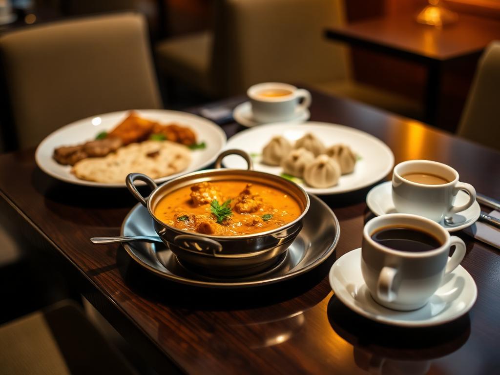 Food and beverage presentation at Foxo Cafe, Nainital
